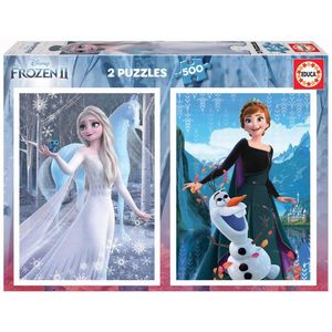 Frozen - 2 Legpuzzels van 500 stukjes