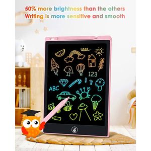 Lcd-schrijftablet / LCD Schrijven Teken Tablet kleurrijk scherm LCD-schrijftablet voor kinderen en volwassenen, uitwisbaar digitaal tekenbord