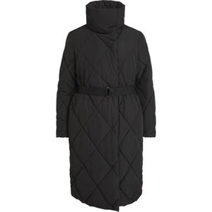 Vila Jas Viwanas Quilted Coat/su 14066292 Black Dames Maat - 40