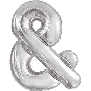 Amscan Folieballon &-teken 86 Cm Zilver