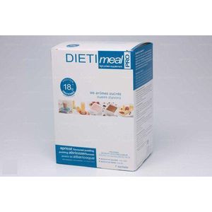 Dieti Abrikozen Shake/Pudding - 7 stuks - Maaltijdvervanger