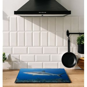 Inductiebeschermer - Shark - 58.3x51.3 cm - Inductiebeschermer - Inductie Afdekplaat Kookplaat - Inductie Mat - Anti-Slip - Keuken Decoratie - Keuken Accessoires