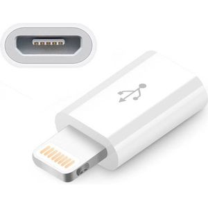 Lightning naar micro USB - USB Adapter - Geschikt voor iPhone - oplader - micro usb-kabel - zilver - DisQounts