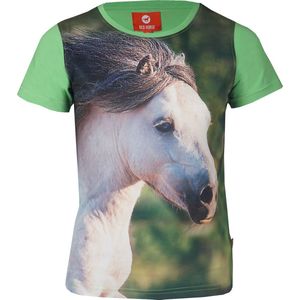 Red Horse Shirt Horsy Kids - Groen - 128