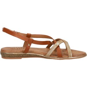 SUB55 Sandalen Plat Sandalen Plat - cognac