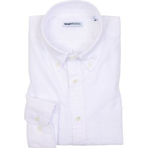 SHIRTBIRD | Falcon | Overhemd | Wit | American Oxford |  100% Katoen | Pre Washed | Strijkvriendelijk | Parelmoer Knopen | Button Down | Original OCBD | Premium Shirts | Maat 43
