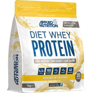 Applied Nutrition - Diet Whey (Banana Milkshake - 1000 gram) - Whey Protein - Eiwitpoeder - Eiwitshake