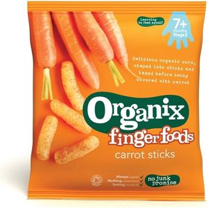 Organix - Fingerfoods Maïs Knabbels - 6+M - 20gr - met Wortel