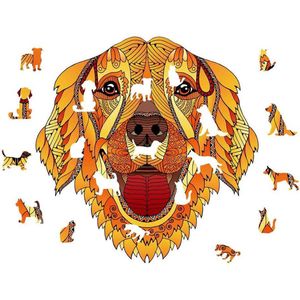 Logica Giochi Mandala Houten Legpuzzel Hond/ Dog, 24,7x28,5cm