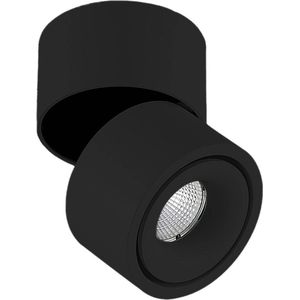 Arcchio - LED plafondlamp - 1licht - Aluminium - H: 10.3 cm - zwart - Inclusief lichtbron