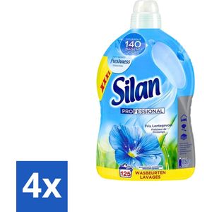 Silan Professional - Fris Lentegevoel - 125 Wasbeurten - 2.75L - Voordeelverpakking - 4 stuks