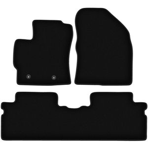 BASIC zwarte veloursmatten voor: Toyota Verso minivan (2009-2013)