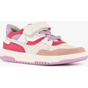 TwoDay leren meisjes sneakers wit roze - Maat 25