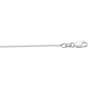 YO&NO - Ketting - Zilver - Venetiaans -  1,1mm - 45cm - Sieraden vrouw - Heren - Zilver 925