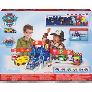 Paw Patrol Big Truck Pups Highway Rescue Hoofdkwartier + Licht En Geluid