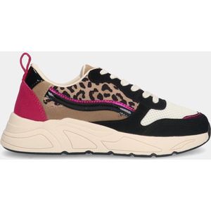 Sacha - Dames - POSH by Poelman Black/Pink Multicolor dames sneakers - Maat 38