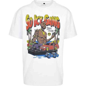 Mister Tee Gucci Mane - So Icy Oversize Heren T-shirt - S - Wit