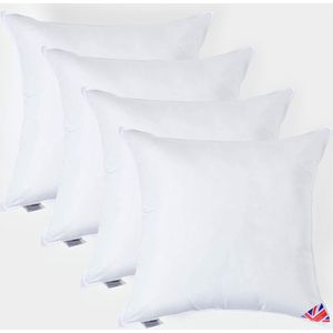 Homescapes set van 4 vulkussens 80 x 80 cm - kussenvulling super microvezel
