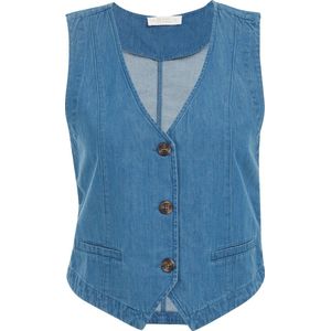 WE Fashion Dames denim gilet