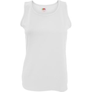 Fruit Of The Loom Vrouwen / Dames Mouwloze Lady-Fit Performance Vest Top (Wit)