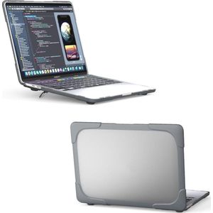 Mobigear Laptophoes geschikt voor Apple MacBook Pro 13 Inch (2020-2022) Hoes Hardshell Laptopcover MacBook Case | Mobigear Shockproof - Grijs - Model A2289 / A2251 / A2338