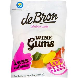 De Bron Wine Gums Suikervrij 12 x 100GR - Voordeelverpakking