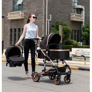 Overeem products 3 in 1 kinderwagen - kinderwagen - 3 verschillende maten - 4 kleuren - met accesoires