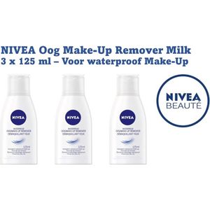 NIVEA Oogmake-up Remover Milk - 3 x 125 ml