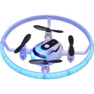 Denver Mini Drone voor Kinderen en Volwassenen -  30m Bereik - Gyro Functie - LED Licht - DRO121 - Zwart/Wit