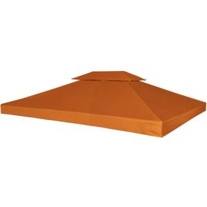 vidaXL-Vervangend-tentdoek-prieel-310-g/m²-3x4-m-oranje