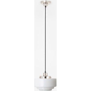 Art Deco Trade - Hanglamp aan snoer Getrapt Ø 25 20's Nikkel