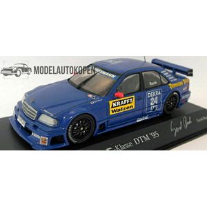 1995 Mercedes C Klasse DTM Ruch Motorsport G. Ruch (Blauw) 1/43 Minichamps - Modelauto - Schaalmodel - Model auto - Miniatuurautos - Miniatuur auto