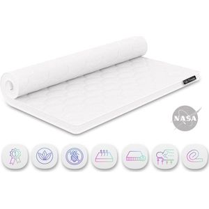 Topdek - Topper-Matras-Koudschuim - HR55- Lyco11- Tencel-Bamboe, 130x190cm, Dikte 11 cm
