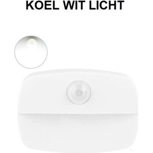 TechU™ 4 Stuks Sensorlamp – Automatisch aan & uit – Intelligente Lamp met Sensor – Nachtlamp & Gang Lamp – Koel Wit Licht
