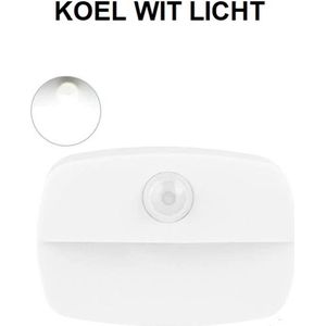 TechU™ 4 Stuks Sensorlamp – Automatisch aan & uit – Intelligente Lamp met Sensor – Nachtlamp & Gang Lamp – Koel Wit Licht