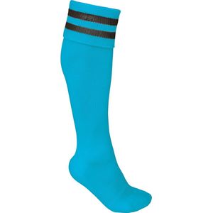 PROACT® Sportsokken Met Contraststrepen PA015 - Light Turquoise / Dark Grey - 39/42 EU