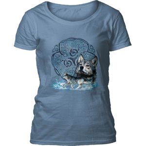 Ladies T-shirt Celtic Wolf Refresh Blue XXL