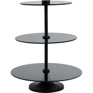 Light & Living - Etagere DANULA - Ø35x43cm - Zwart