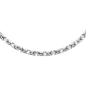 Juwelier Zwartevalk - ZILVEREN VIERKANTE KONINGSSCHAKEL KETTING BIZ 60/55cm--