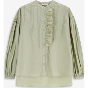 Sissy-Boy - Lichtgroene blouse met borduurwerk