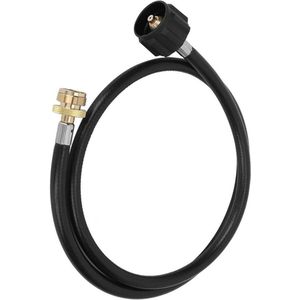 12 m lange flexibele metalen en rubberen propaan gasslang voor Camping Fornuis BBQ Grill met tank adapter converter buis