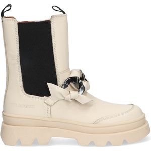 Braqeez 422720-502 Meisjes Chelsea Boots - Beige - Leer - Ritssluiting