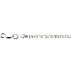 Juwelier Emo - Jasseron Ketting Zilver 925 - Gerhodineerd - 3 mm breed - 45 cm