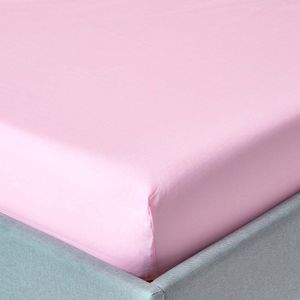 Homescapes hoeslaken roze, draaddichtheid 200, 190 x 120 cm
