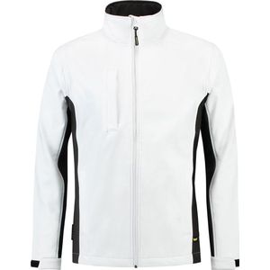 Tricorp Soft Shell Jack Bi-Color - Workwear - 402002 - Wit Donkergrijs - maat 7XL
