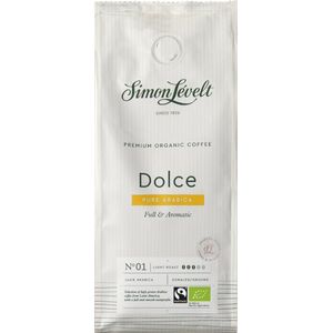 Simon Lévelt | Dolce Premium Organic Coffee - snelfiltermaling 250g