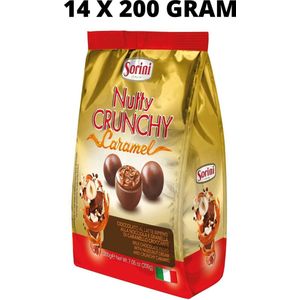 Sorini Chocolade Nutty Crunch Caramel 14 x 200 Gram