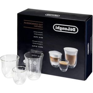 DLSC302 Fancy Box 6er set thermoglazen-helder DeLonghi