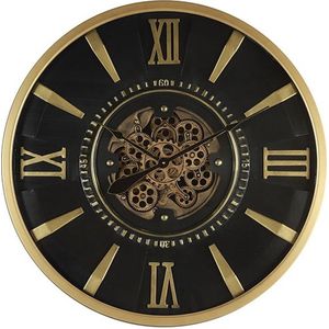 Klok Hanna - klok goud - uurwerk klok - wandklok 80cm