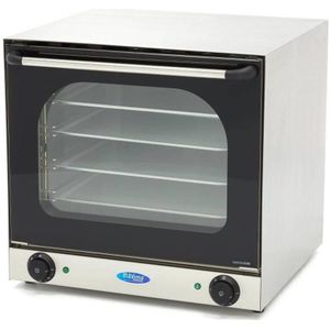 Maxima Heteluchtoven - Grillen en Stomen met 4 Bakplaten en Ingebouwde Timer - Professionele Hete Lucht Oven - Tot 300°C - Convectieoven
